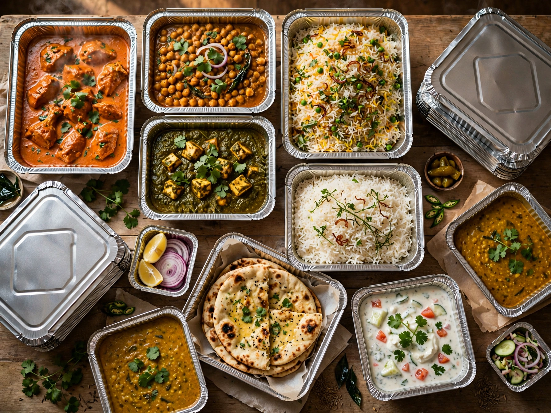 Indian Catering Trays